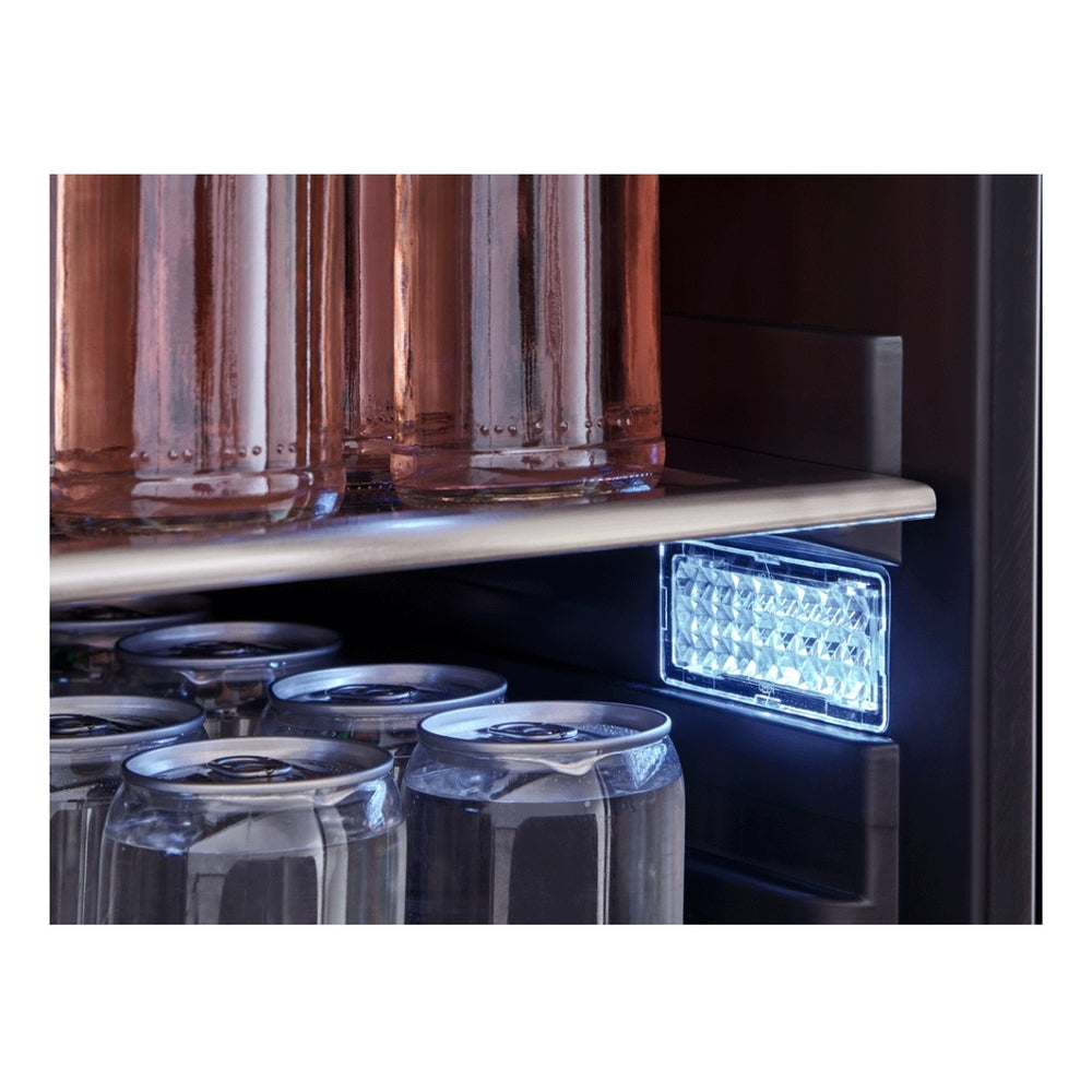 Zephyr Presrv ADA Beverage Cooler, 24in Compact, SS+Glass, Reversible Door + Lock, 1 Zo