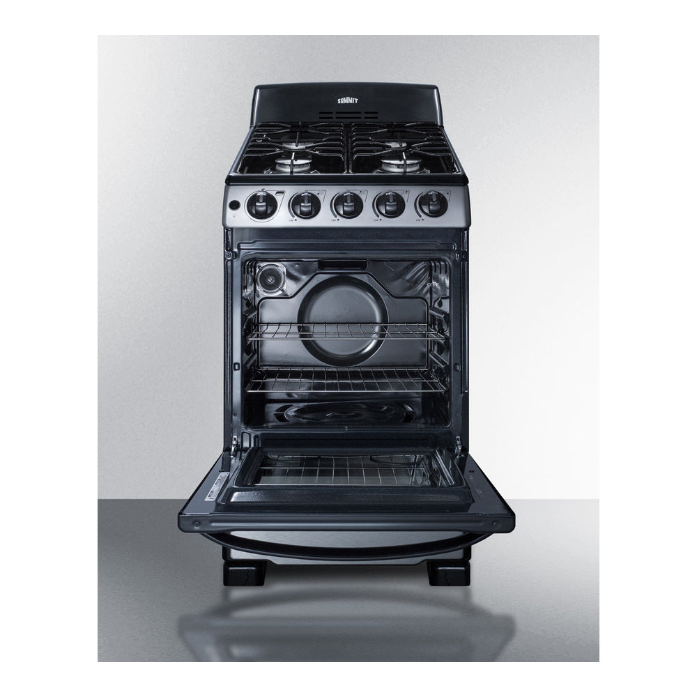 Summit 20" Wide Gas Range