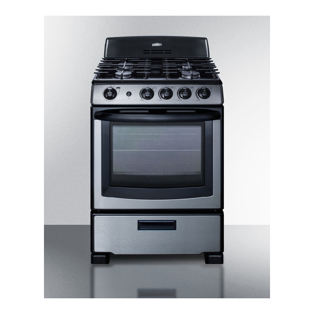 Summit 24" Wide Gas Range