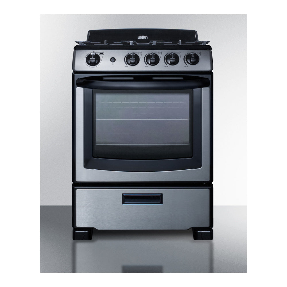 Summit 24" Wide Gas Range