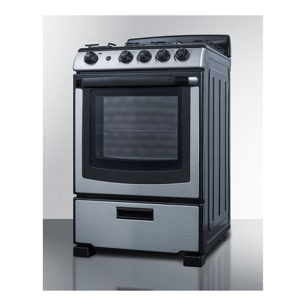 Summit 24" Wide Gas Range