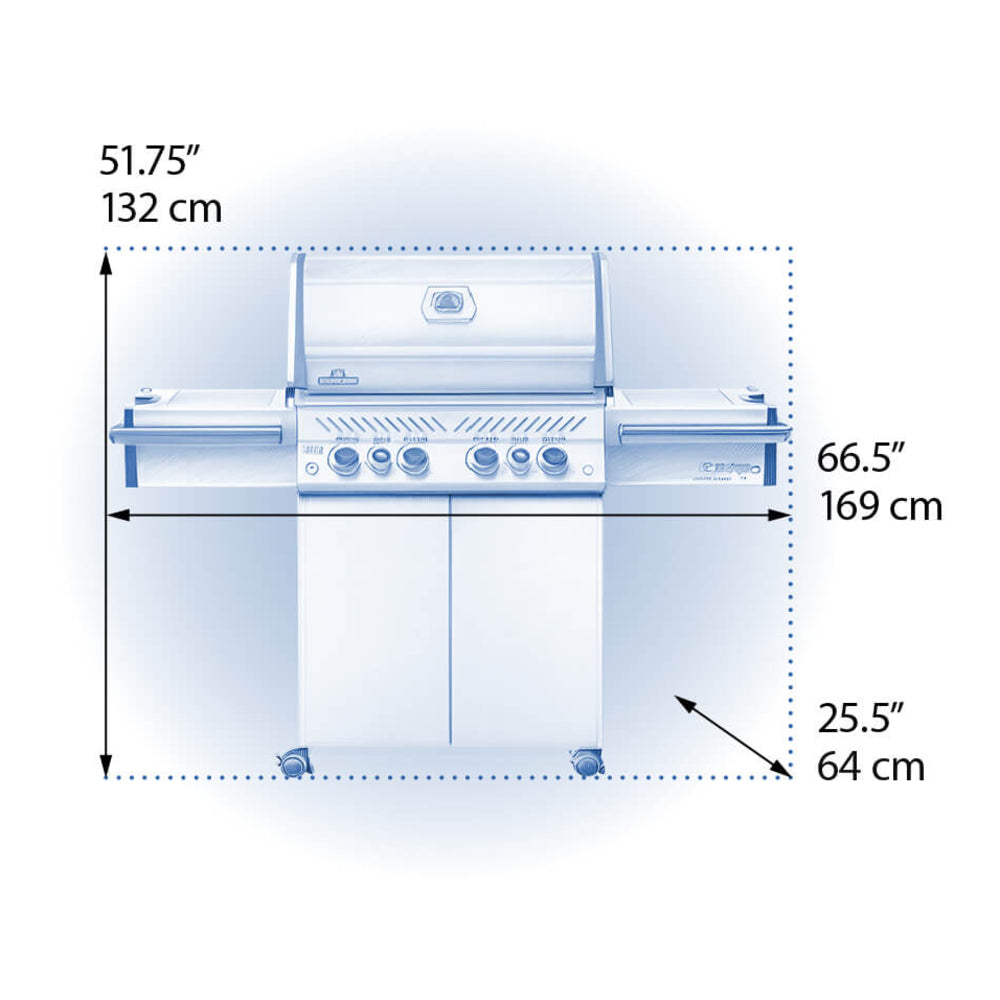 Napoleon Legacy Prestige PRO 500 RSIB with Infrared Side and Rear Burners , Propane, Stai