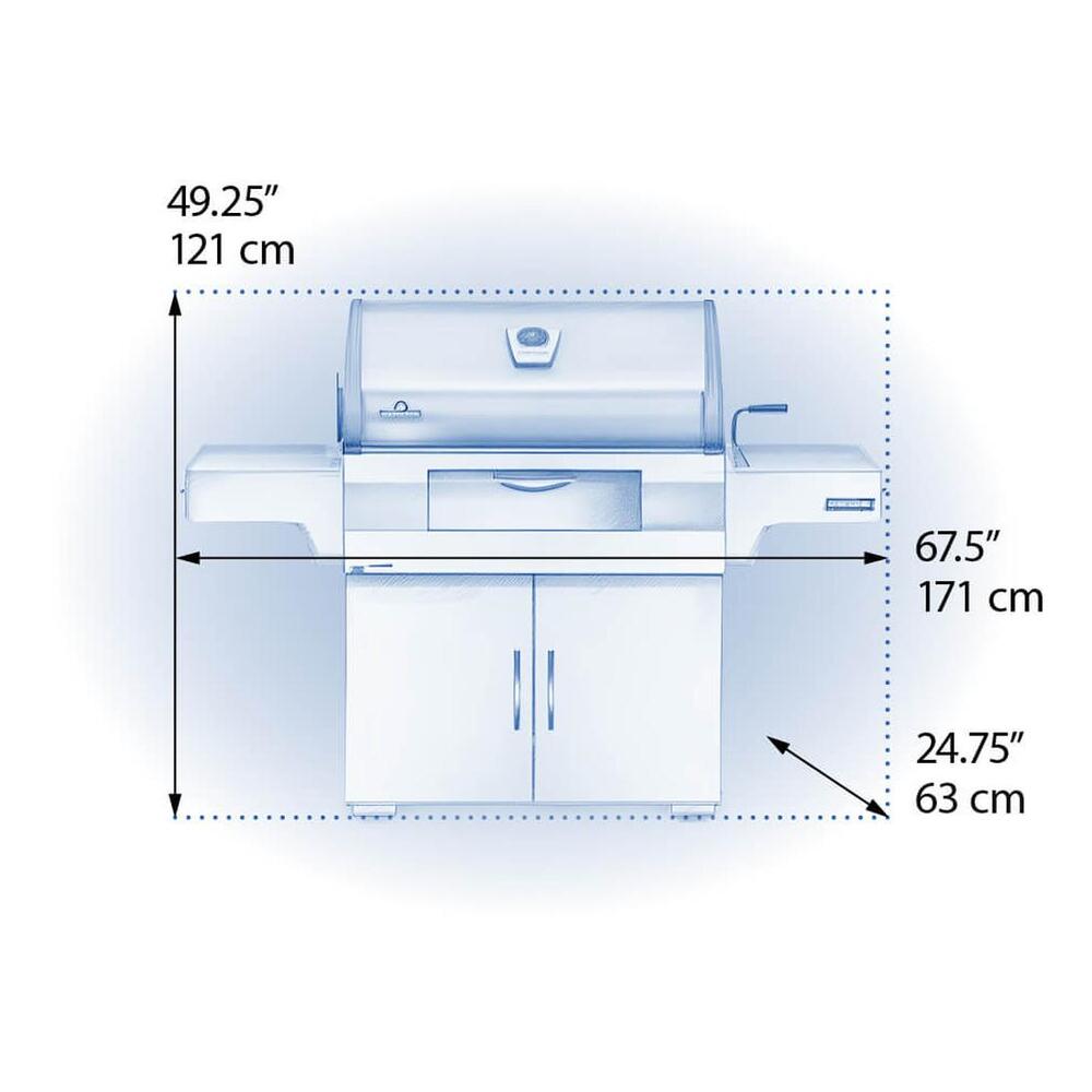 Napoleon Professional 605 Charcoal Cart Full Size Cart Grill , Charcoal, Stainless Steel