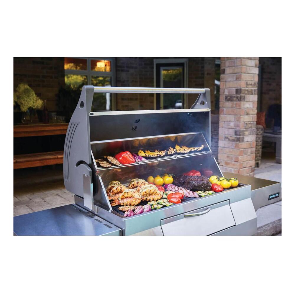 Napoleon Professional 605 Charcoal Cart Full Size Cart Grill , Charcoal, Stainless Steel