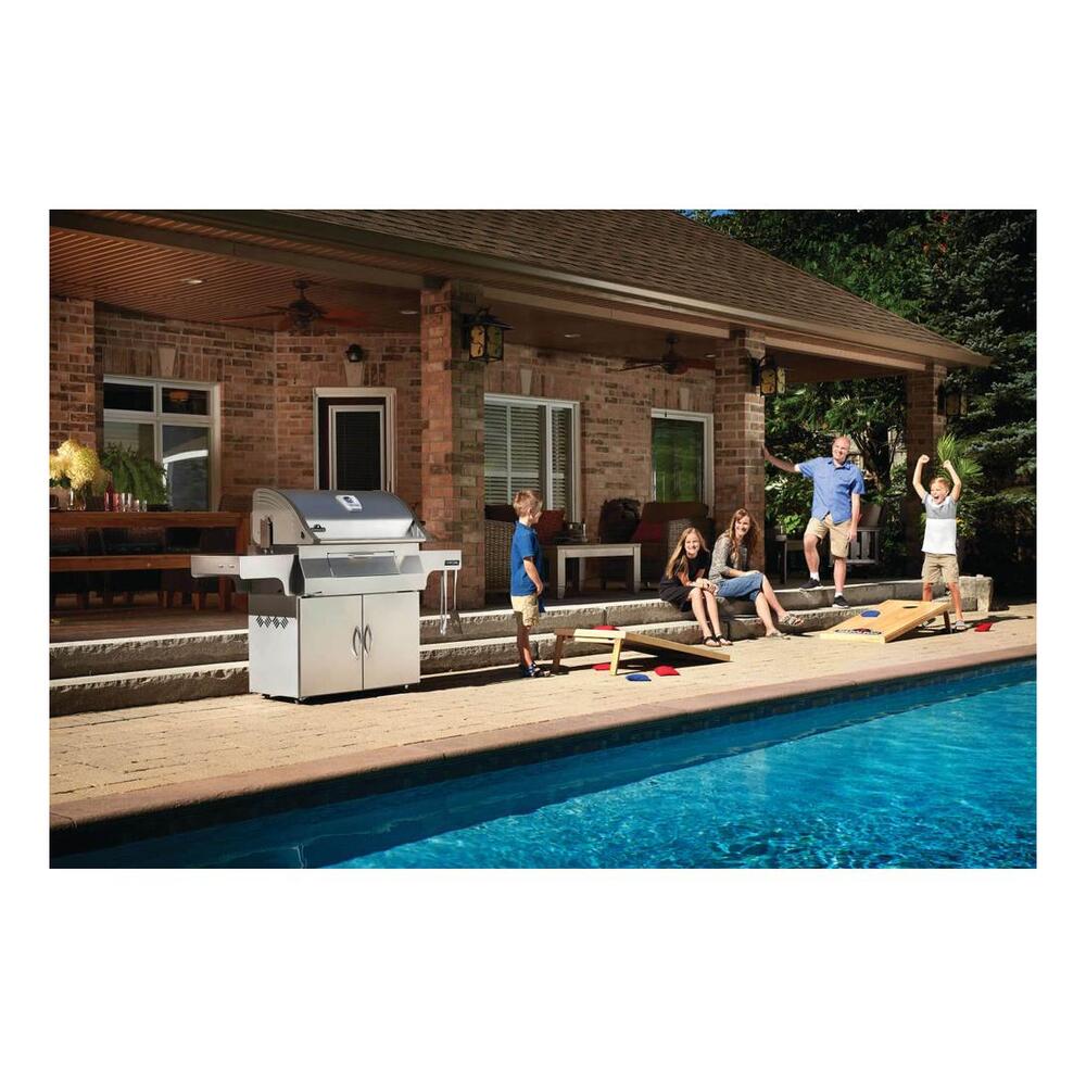 Napoleon Professional 605 Charcoal Cart Full Size Cart Grill , Charcoal, Stainless Steel