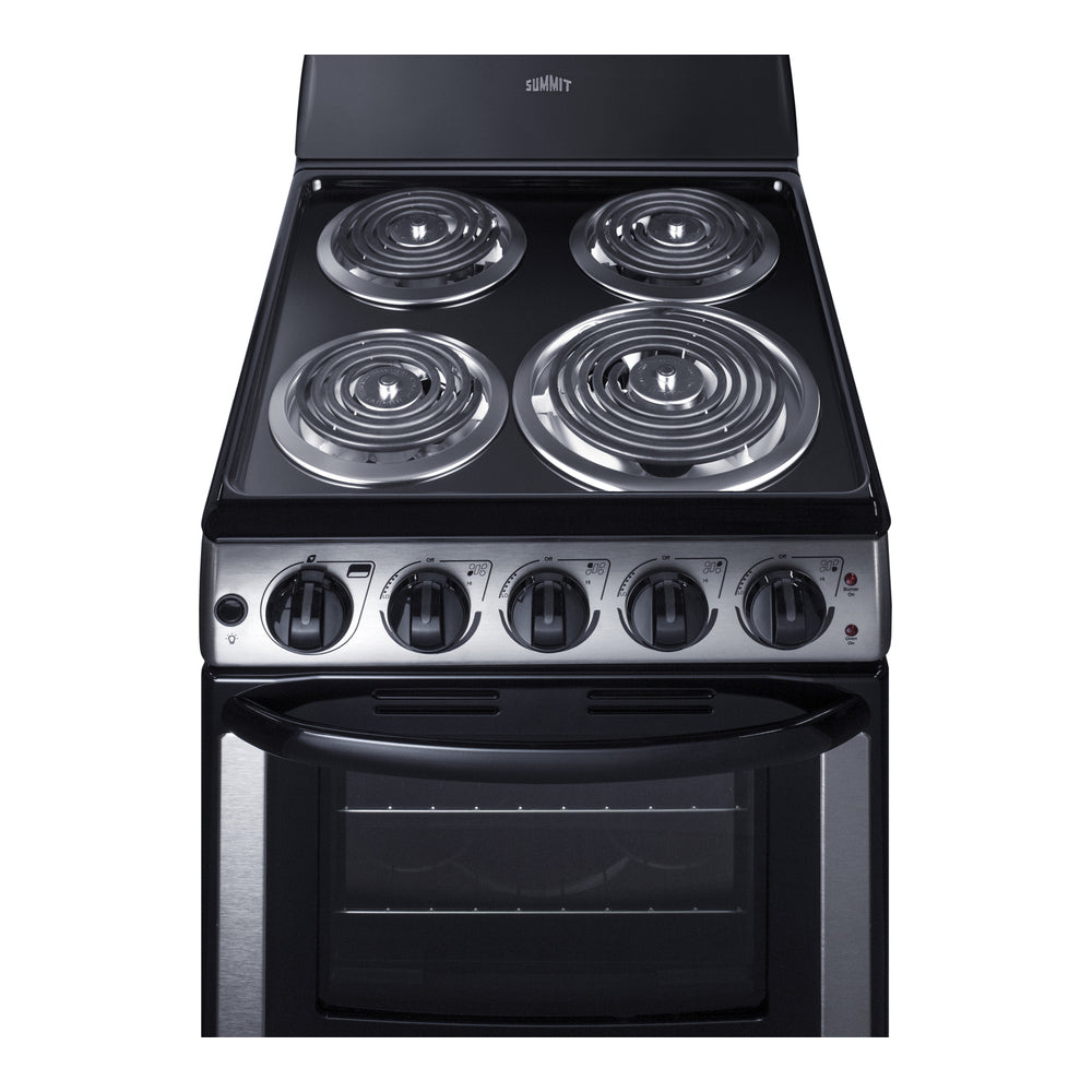 Summit 20" Wide Electric Coil Range