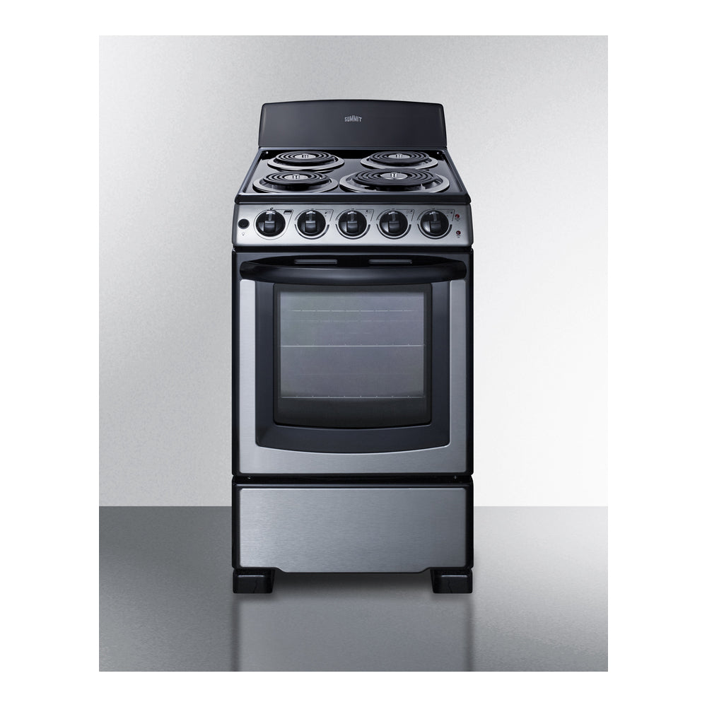 Summit 20" Wide Electric Coil Range