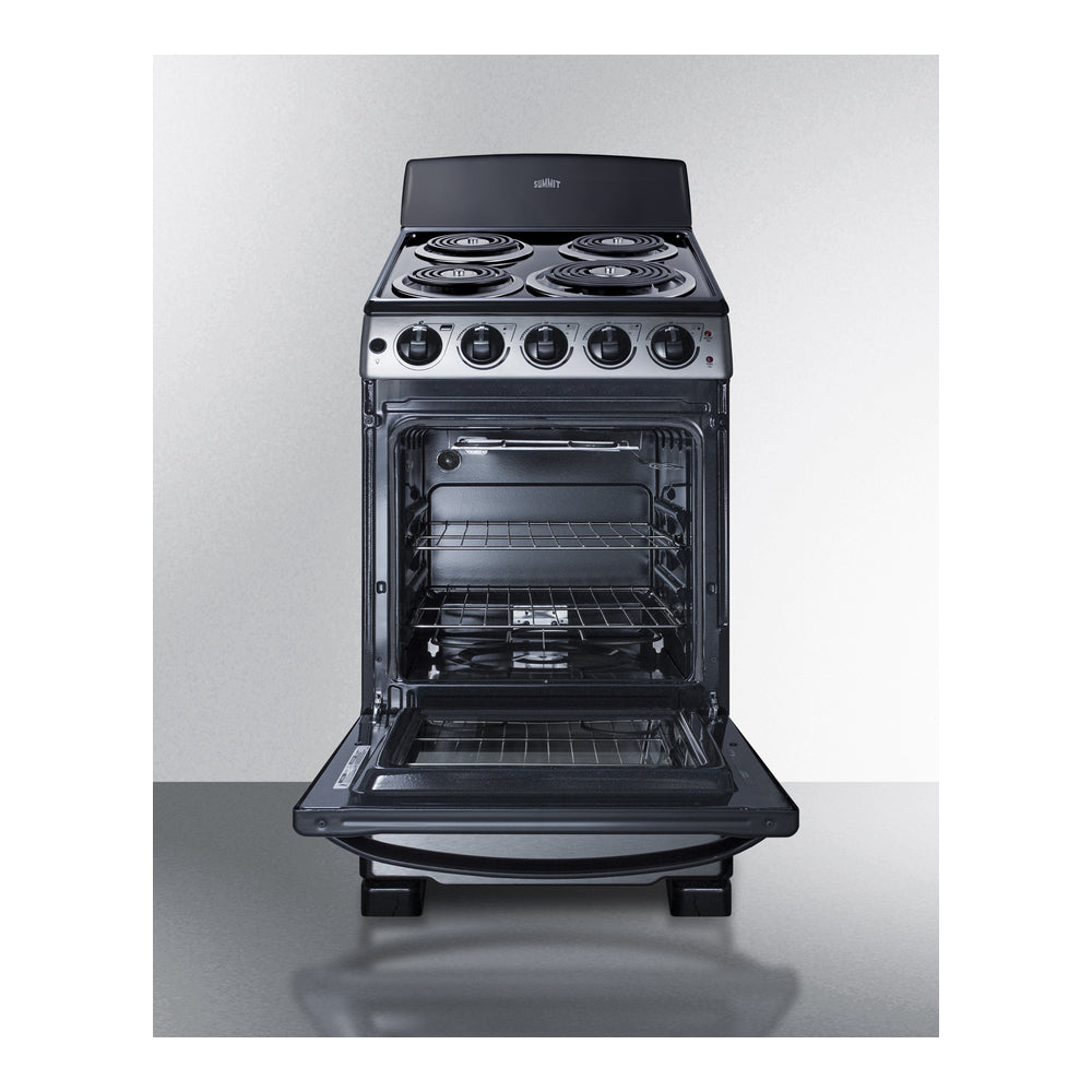 Summit 20" Wide Electric Coil Range