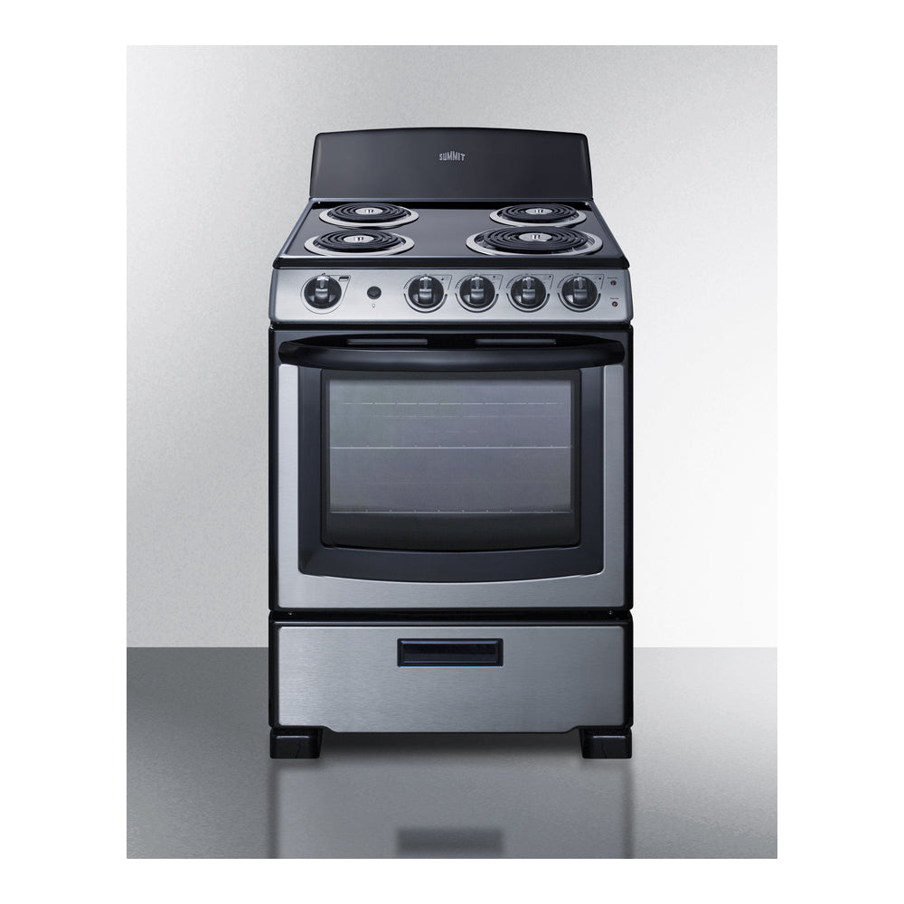 Summit 24" Wide Electric Coil Range