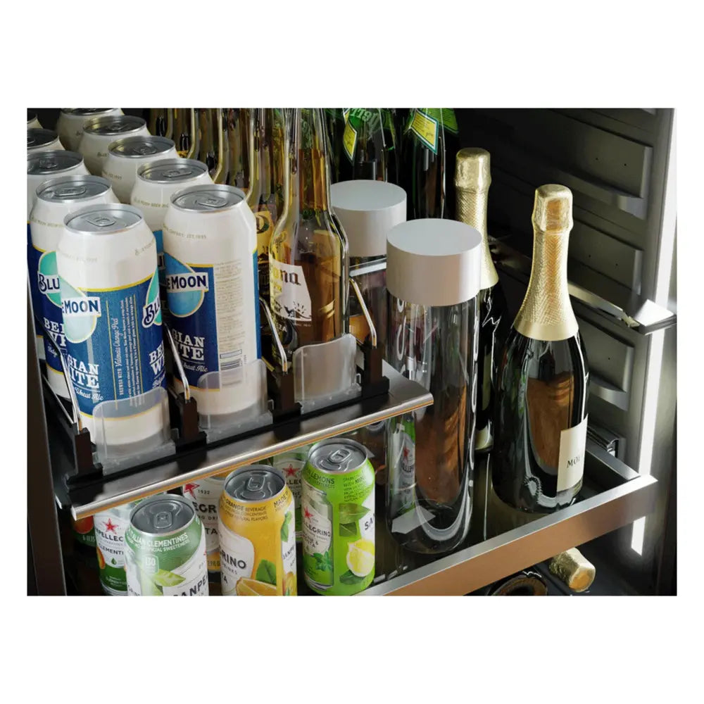 Zephyr Presrv Pro Beverage Cooler, 24in Under Cabinet, SS+Glass, Reverse Door, 1 Zone