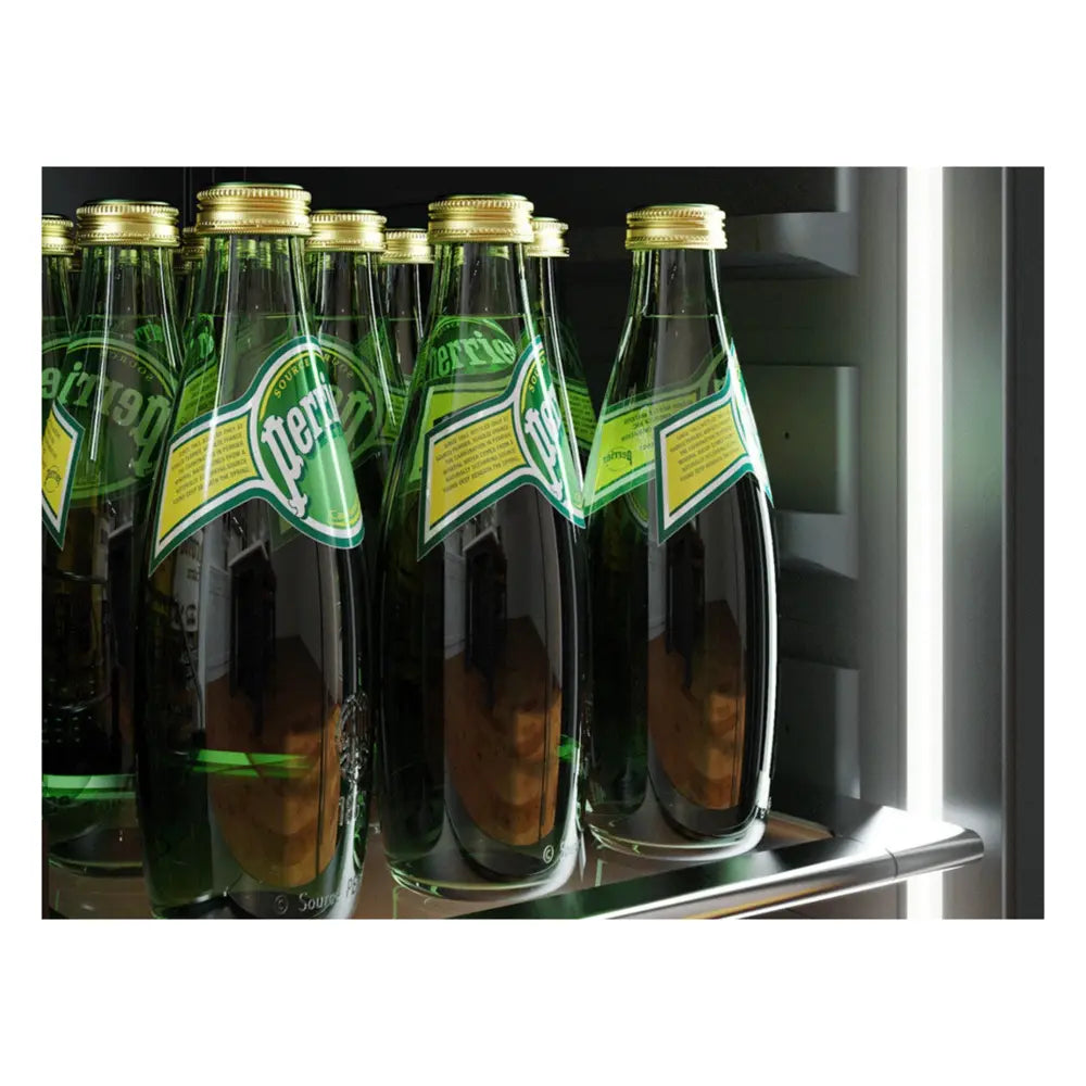 Zephyr Presrv Pro Beverage Cooler, 24in Under Cabinet, SS+Glass, Reverse Door, 1 Zone