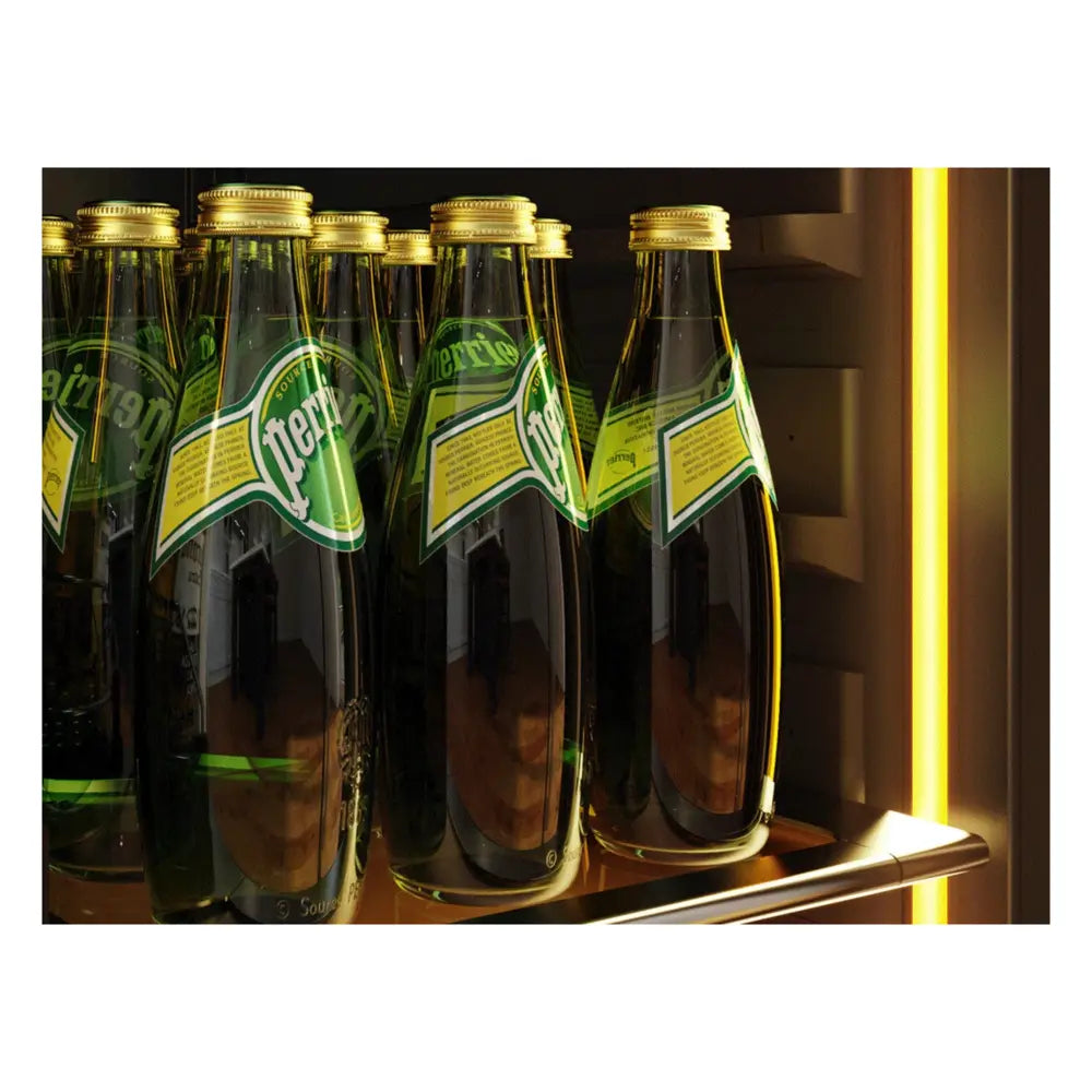 Zephyr Presrv Pro Beverage Cooler, 24in Under Cabinet, SS+Glass, Reverse Door, 1 Zone