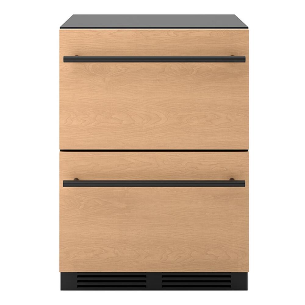 Zephyr Presrv Refrigerator Drawers, 24in Compact, Panel Ready, 2 Zone