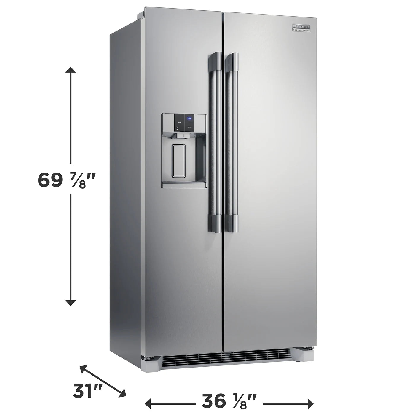 Frigidaire Professional 22 Cu. Ft. 36" Counter Depth Side by Side Refrigerator