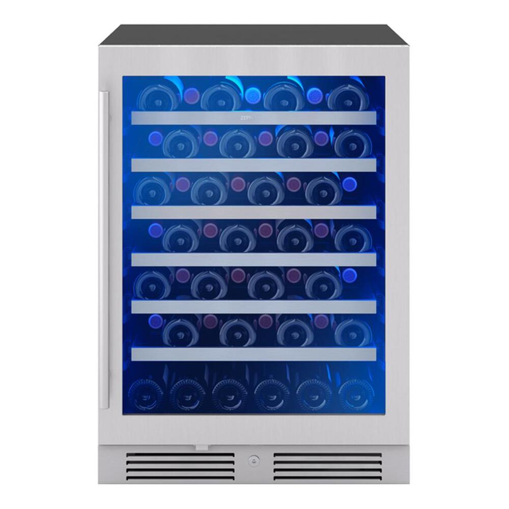 Zephyr Presrv Wine Cooler, 24in UC, SS+Gls, Rvs Door, 1Z