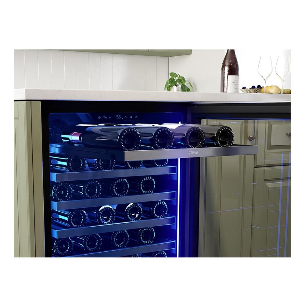 Zephyr Presrv Wine Cooler, 24in UC, SS+Gls, Rvs Door, 1Z