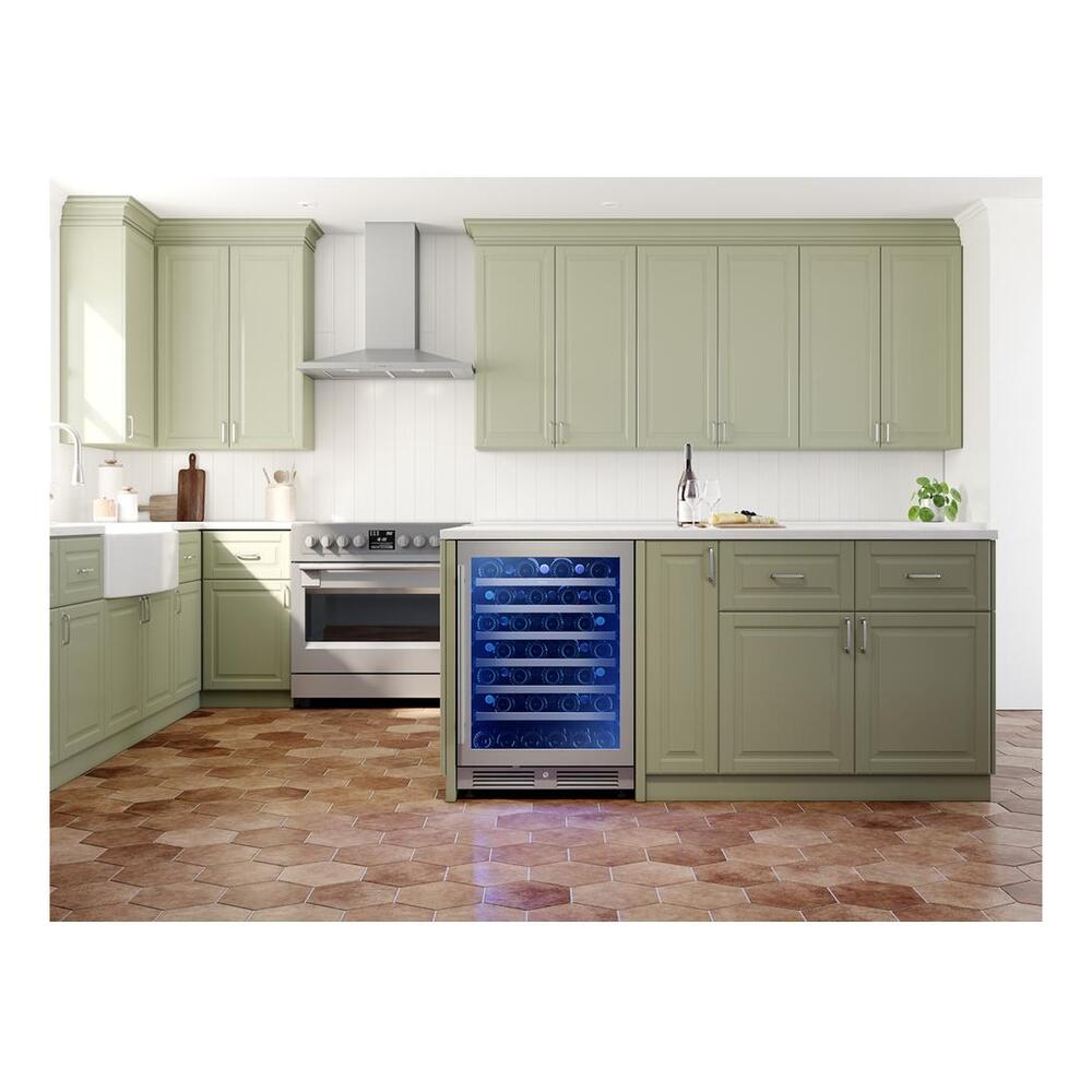Zephyr Presrv Wine Cooler, 24in UC, SS+Gls, Rvs Door, 1Z