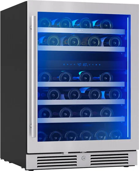 Zephyr Presrv Wine Cooler, 24in UC, SS+Gls, Rvs Door, 2Z