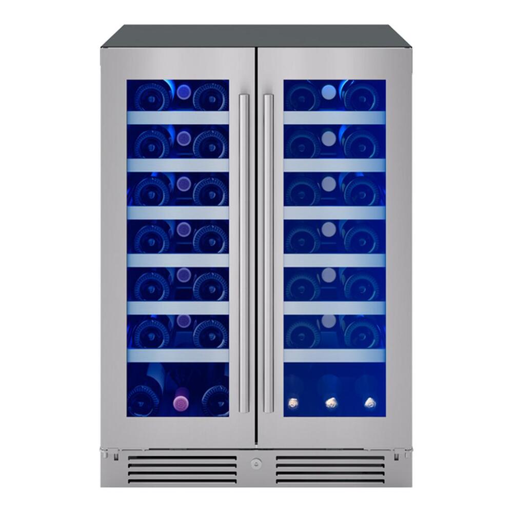 Zephyr Presrv Wine Cooler, 24in UC, SS+Gls, Fr Door, 2Z