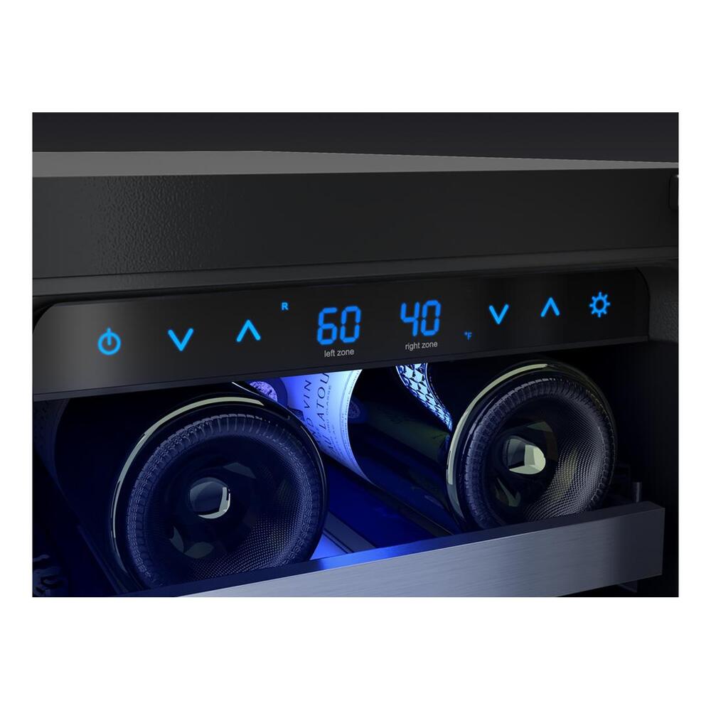 Zephyr Presrv Wine Cooler, 24in UC, SS+Gls, Fr Door, 2Z