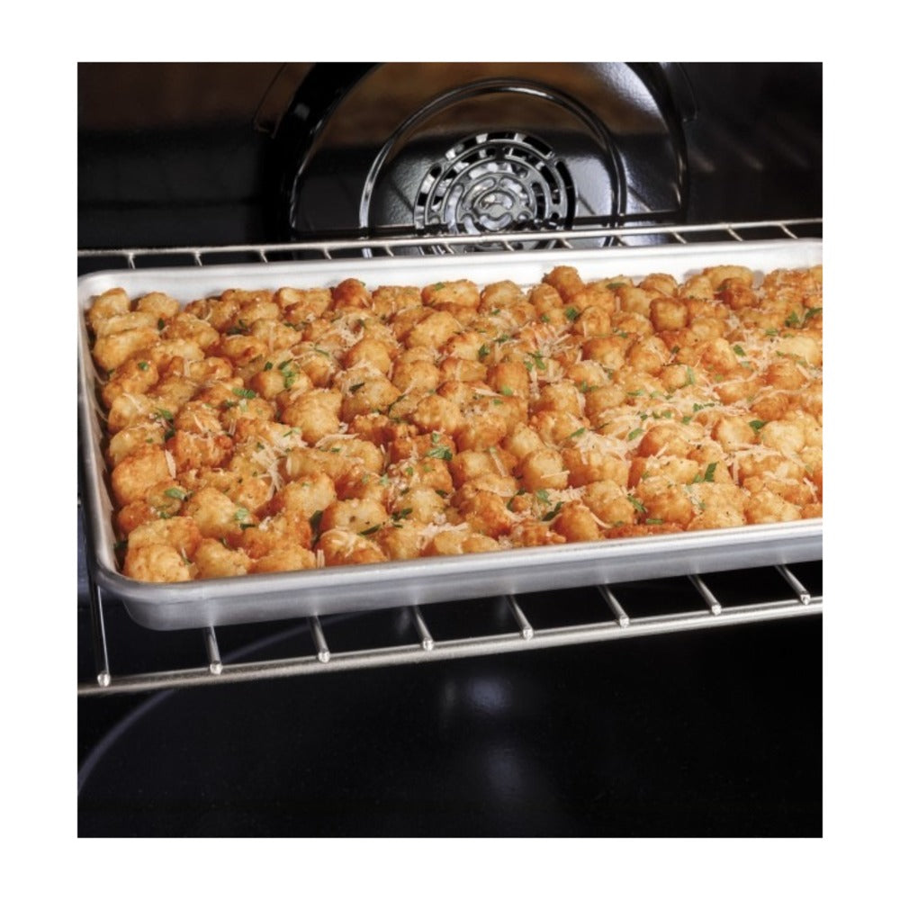 GE Profile GE Profile™ 30" Smart Slide-In Electric Double Oven Convection Fingerprint Resis