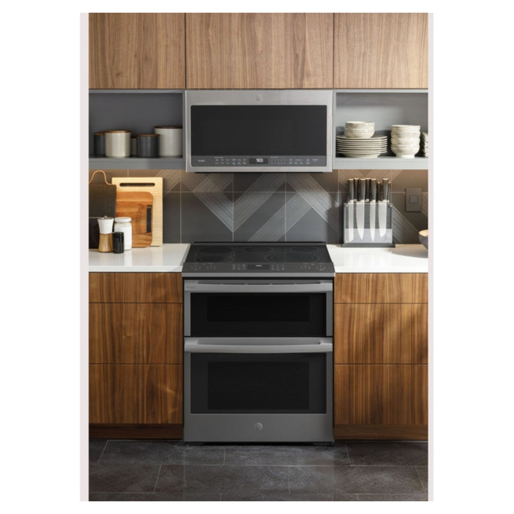 GE Profile GE Profile™ 30" Smart Slide-In Electric Double Oven Convection Fingerprint Resis