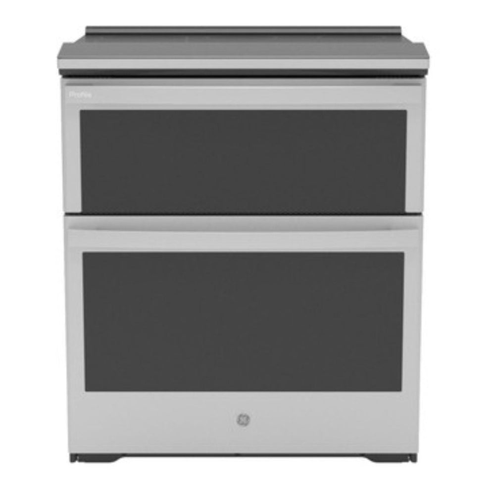 GE Profile GE Profile™ 30" Smart Slide-In Electric Double Oven Convection Fingerprint Resis