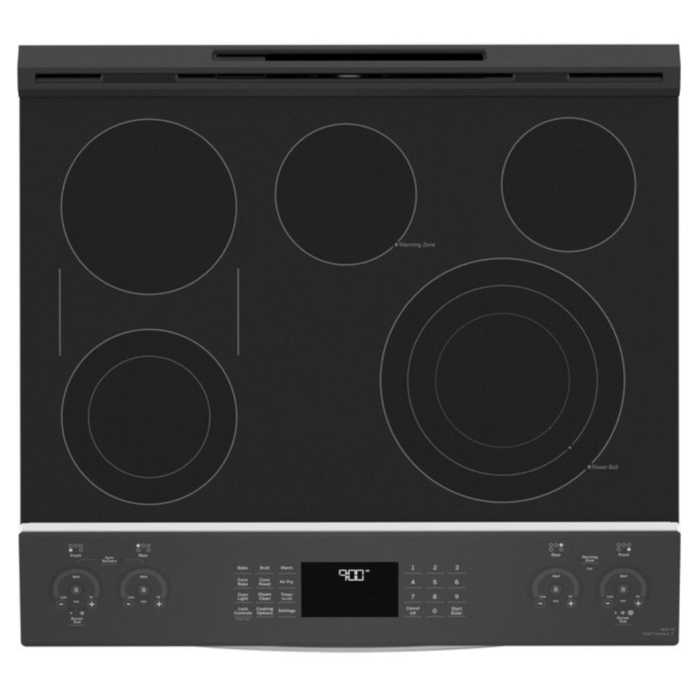 GE Profile GE Profile™ 30" Smart Slide-In Electric Convection Fingerprint Resistant Range w