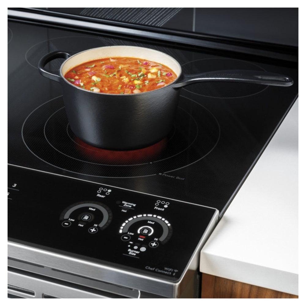 GE Profile GE Profile™ 30" Smart Slide-In Electric Convection Fingerprint Resistant Range w