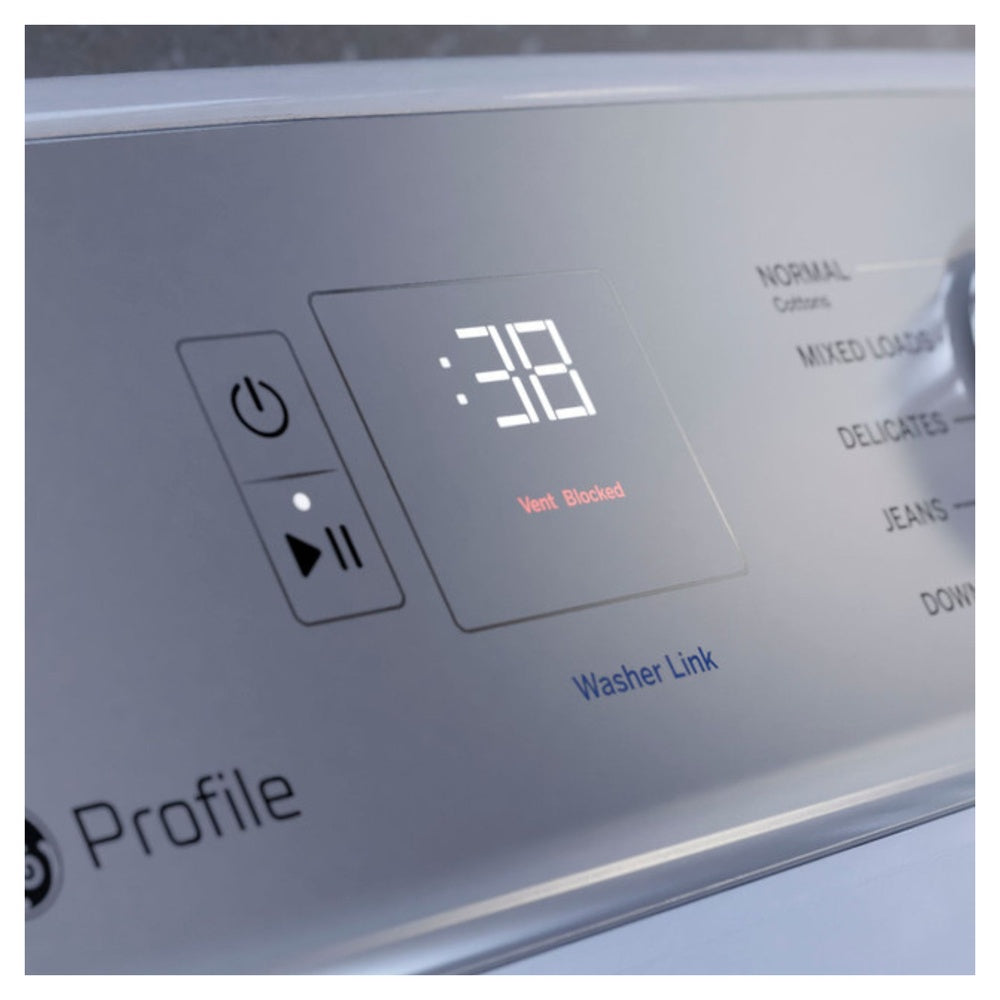 GE Profile GE Profile™ ENERGY STAR® 7.4 cu. ft. Capacity aluminized alloy drum Gas Dryer wi