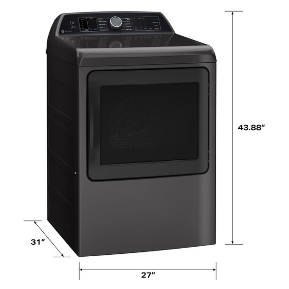 GE Profile GE Profile™ ENERGY STAR® 7.4 cu. ft. Capacity Smart aluminized alloy drum Electr
