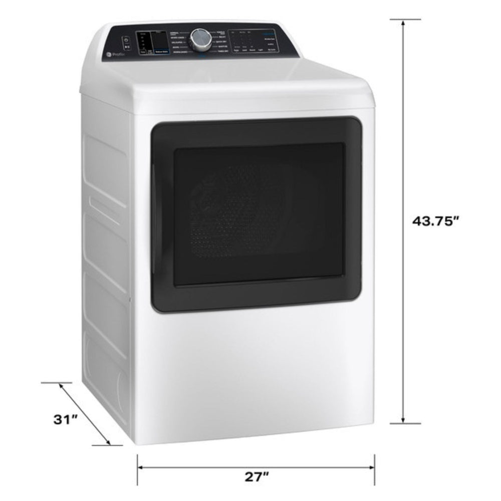 GE Profile GE Profile™ ENERGY STAR® 7.4 cu. ft. Capacity Smart aluminized alloy drum Electr