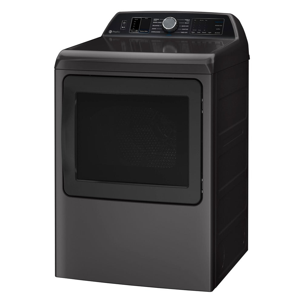 GE Profile GE Profile™ ENERGY STAR® 7.4 cu. ft. Capacity Smart aluminized alloy drum Gas Dr