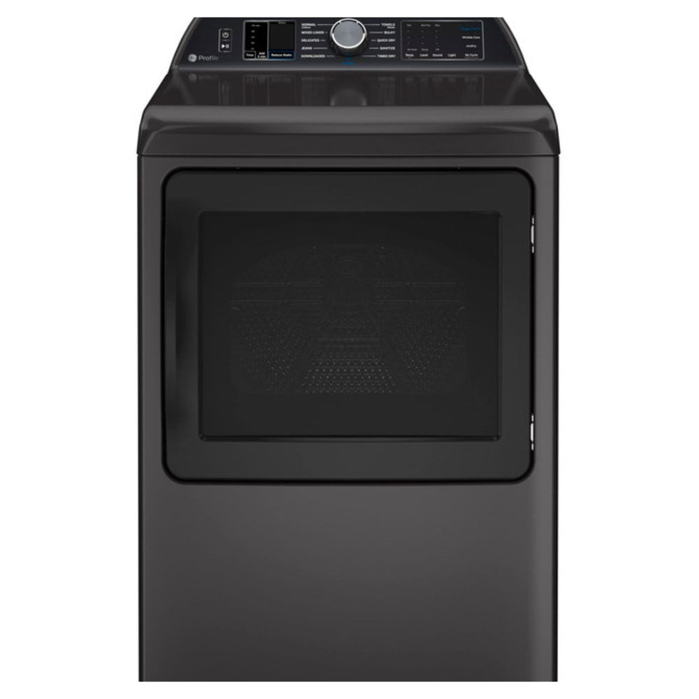 GE Profile GE Profile™ ENERGY STAR® 7.4 cu. ft. Capacity Smart aluminized alloy drum Gas Dr