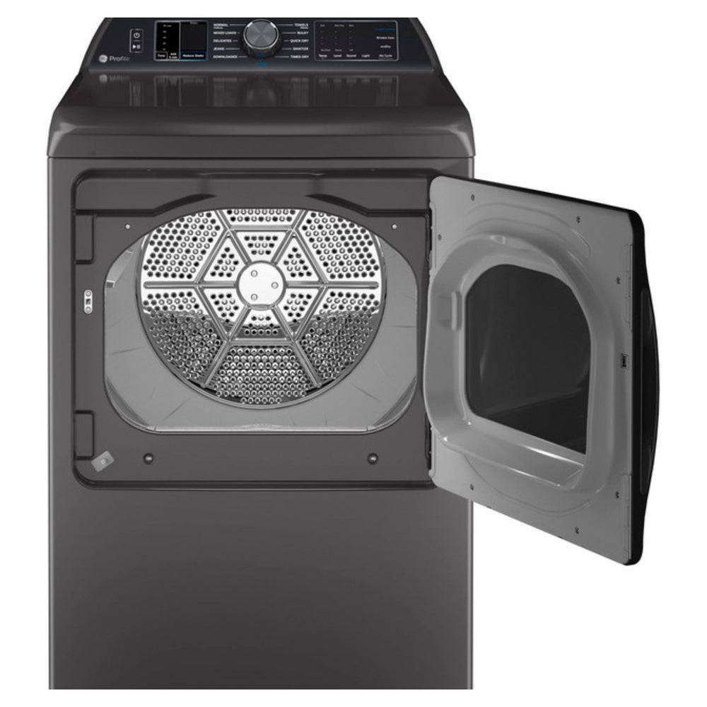 GE Profile GE Profile™ ENERGY STAR® 7.4 cu. ft. Capacity Smart aluminized alloy drum Gas Dr