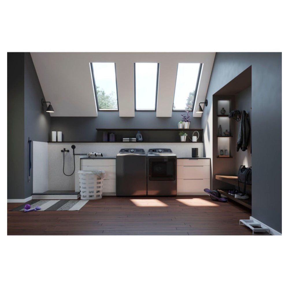 GE Profile GE Profile™ ENERGY STAR® 7.4 cu. ft. Capacity Smart aluminized alloy drum Gas Dr