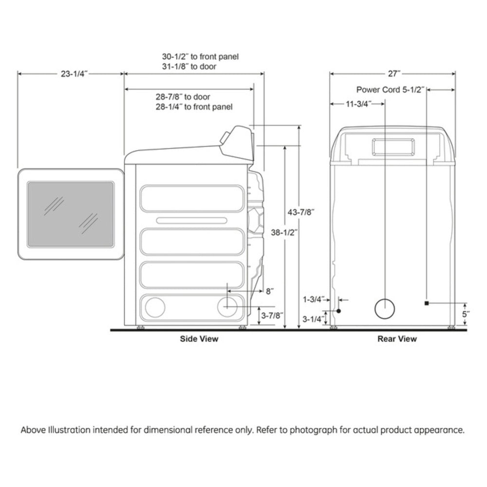 GE Profile GE Profile™ ENERGY STAR® 7.3 cu. ft. Capacity Smart Electric Dryer with Fabric R