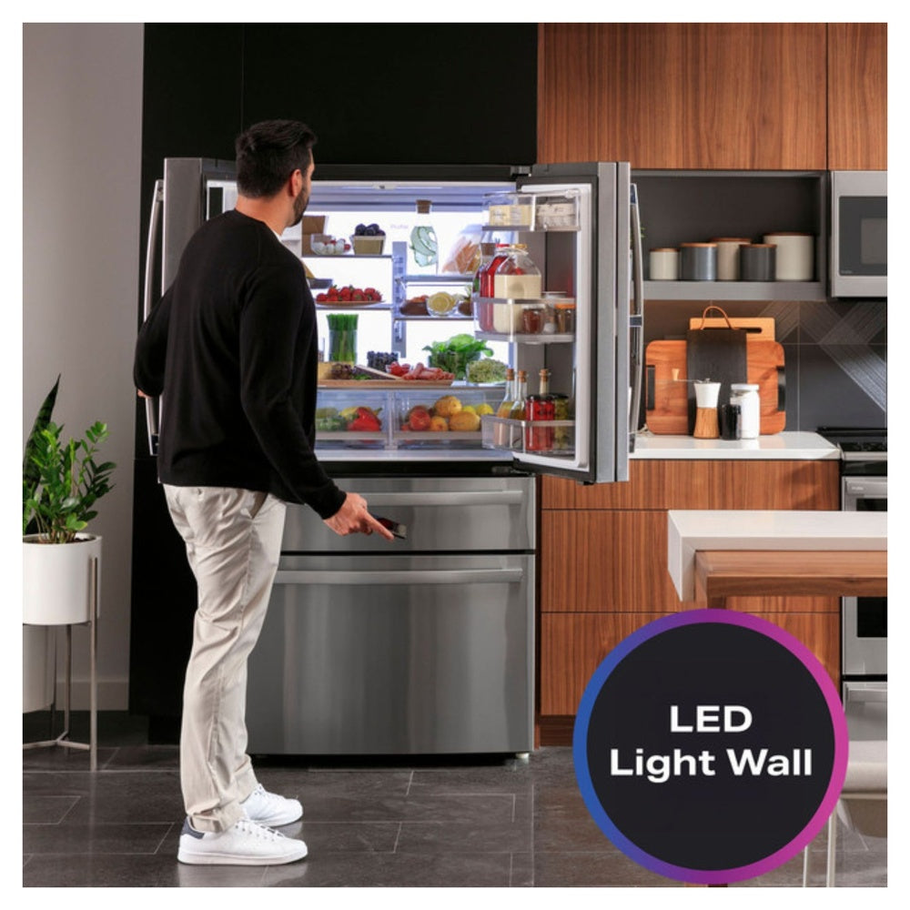 GE Profile GE Profile™ ENERGY STAR® 27.9 Cu. Ft. Smart Fingerprint Resistant 4-Door French-