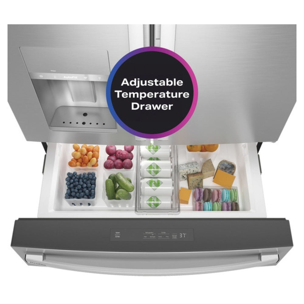 GE Profile GE Profile™ ENERGY STAR® 27.9 Cu. Ft. Smart Fingerprint Resistant 4-Door French-