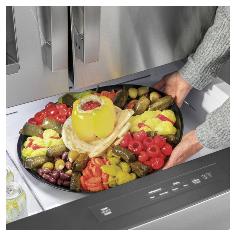 GE Profile GE Profile™ ENERGY STAR® 27.9 Cu. Ft. Smart Fingerprint Resistant 4-Door French-