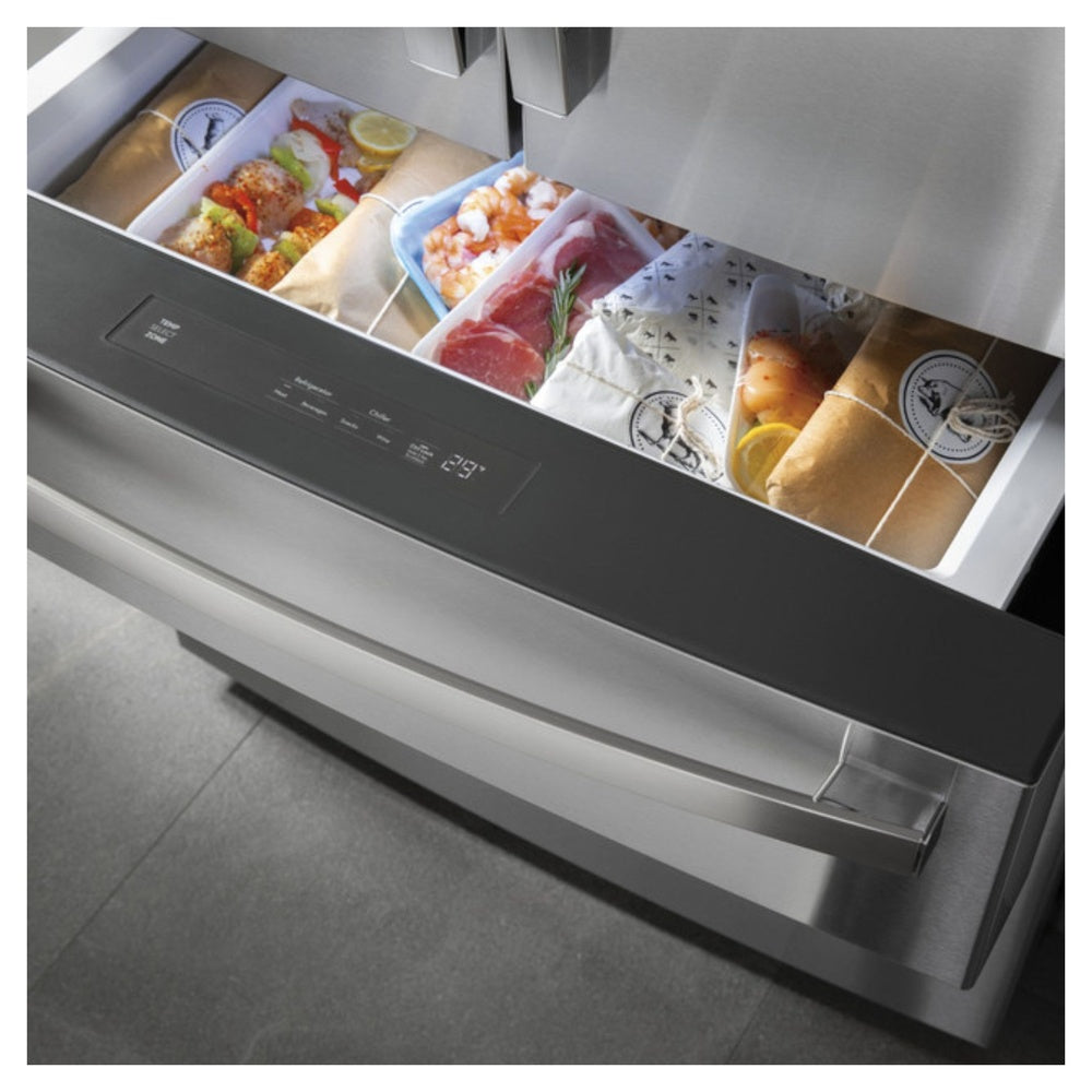 GE Profile GE Profile™ ENERGY STAR® 27.9 Cu. Ft. Smart Fingerprint Resistant 4-Door French-