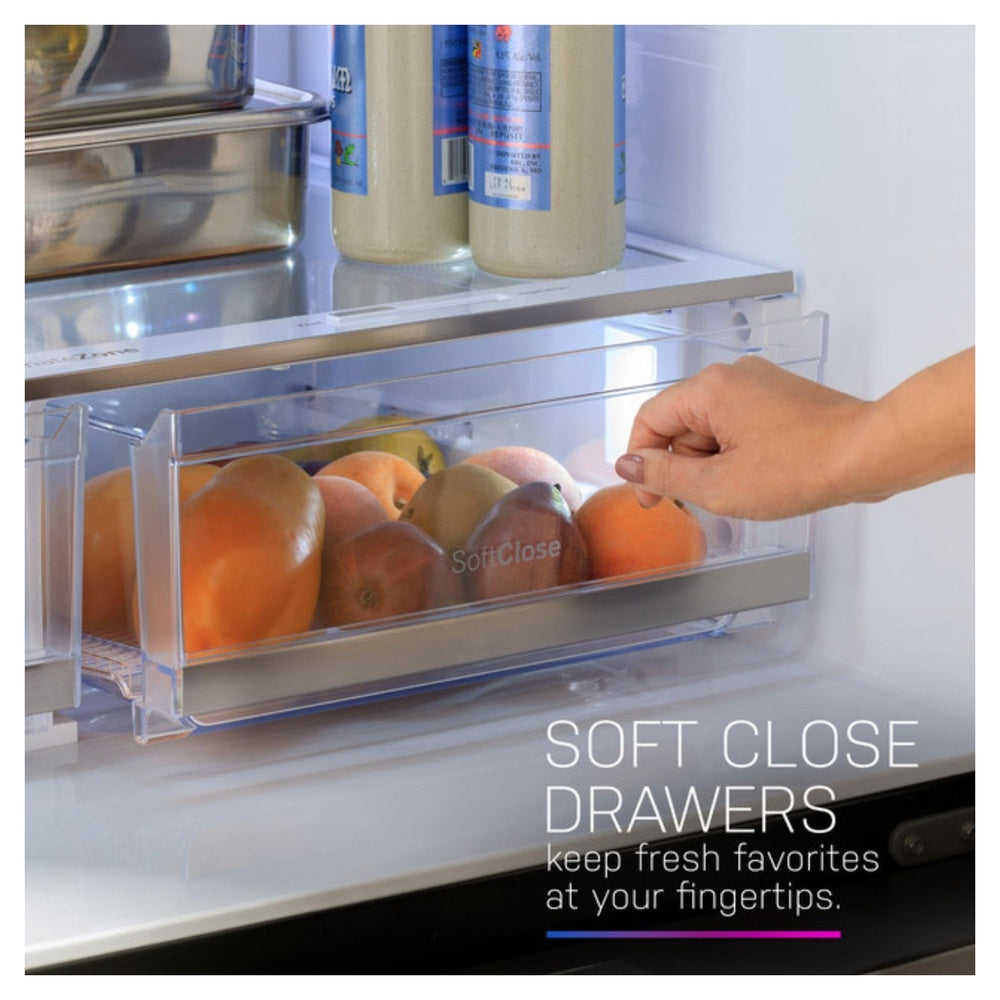 GE Profile GE Profile™ ENERGY STAR® 27.9 Cu. Ft. Smart Fingerprint Resistant 4-Door French-