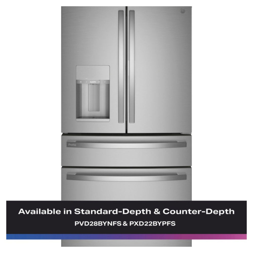 GE Profile GE Profile™ ENERGY STAR® 27.9 Cu. Ft. Smart Fingerprint Resistant 4-Door French-