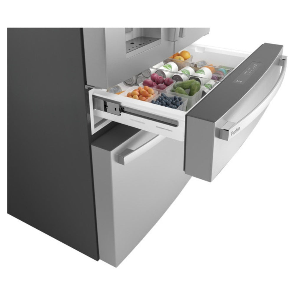 GE Profile GE Profile™ ENERGY STAR® 27.9 Cu. Ft. Smart Fingerprint Resistant 4-Door French-