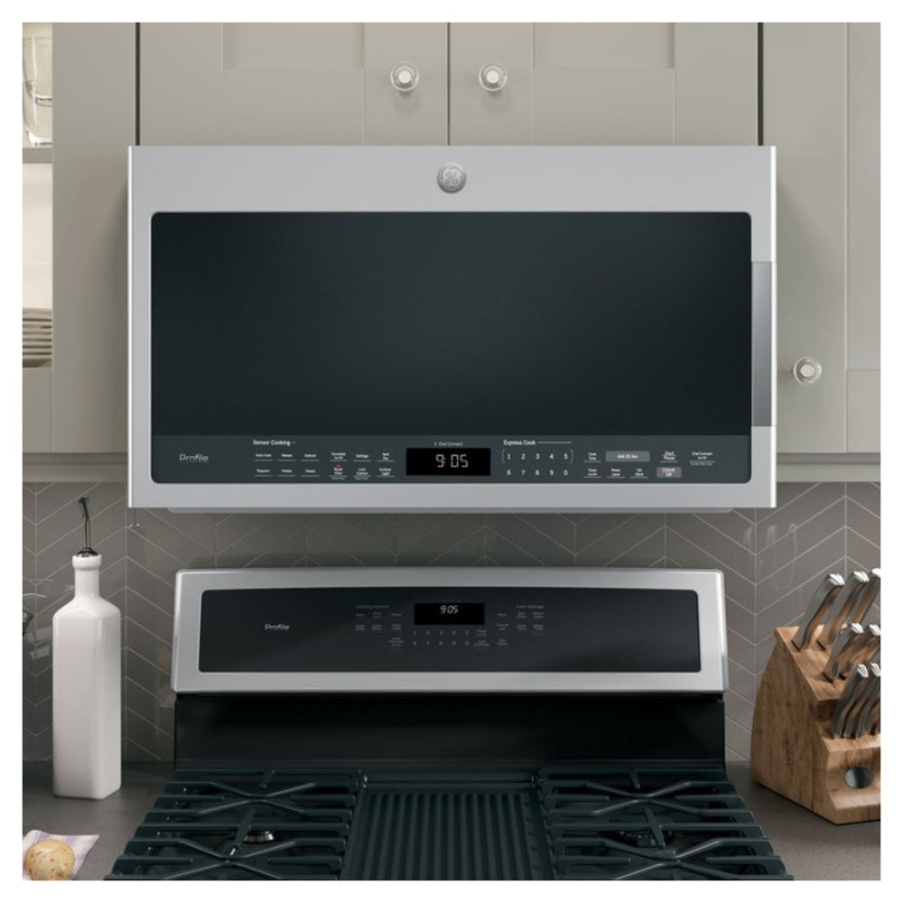 GE Profile GE Profile™ 2.1 Cu. Ft. Over-the-Range Sensor Microwave Oven