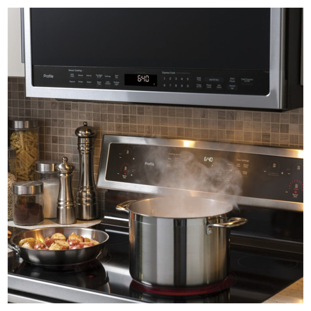GE Profile GE Profile™ 2.1 Cu. Ft. Over-the-Range Sensor Microwave Oven