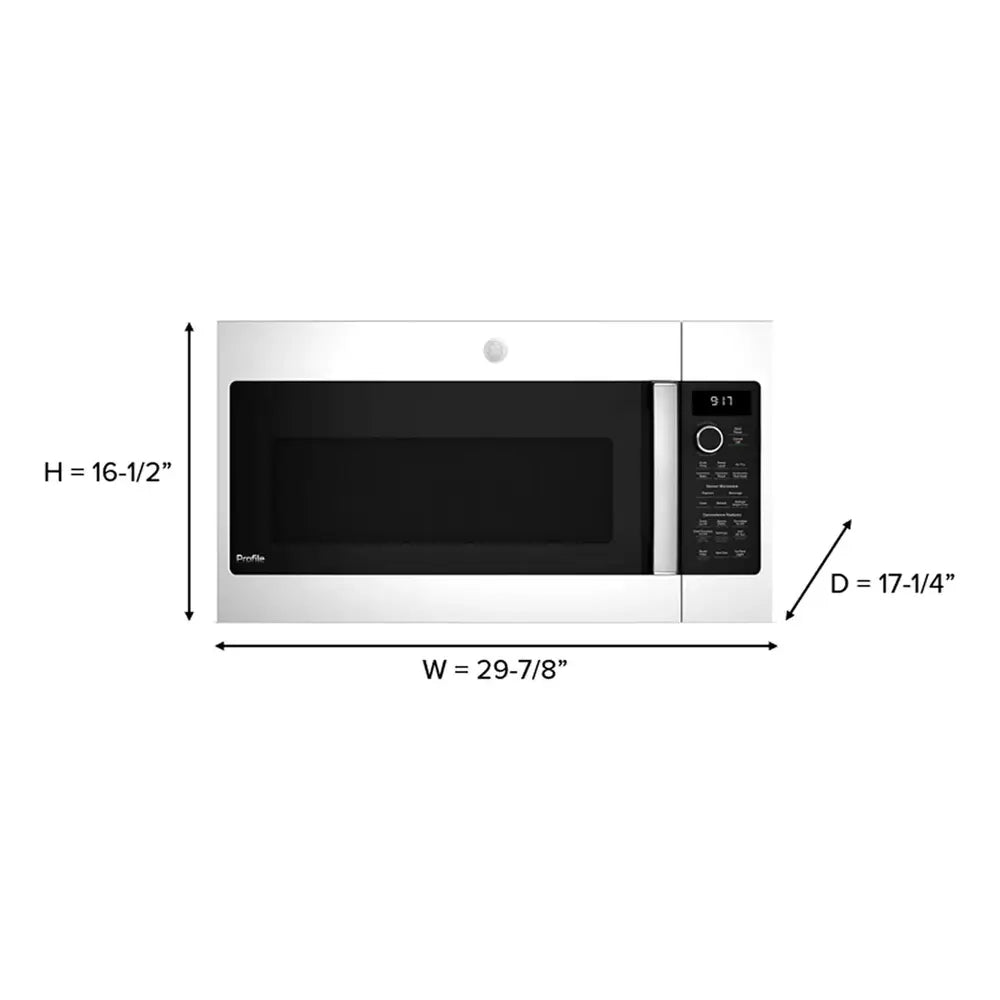 GE Profile GE Profile™ 1.7 Cu. Ft. Convection Over-the-Range Microwave Oven