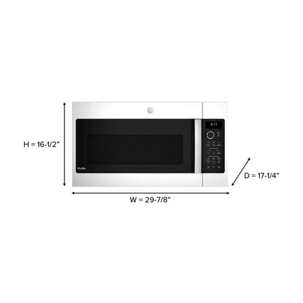 GE Profile GE Profile™ 1.7 Cu. Ft. Convection Over-the-Range Microwave Oven