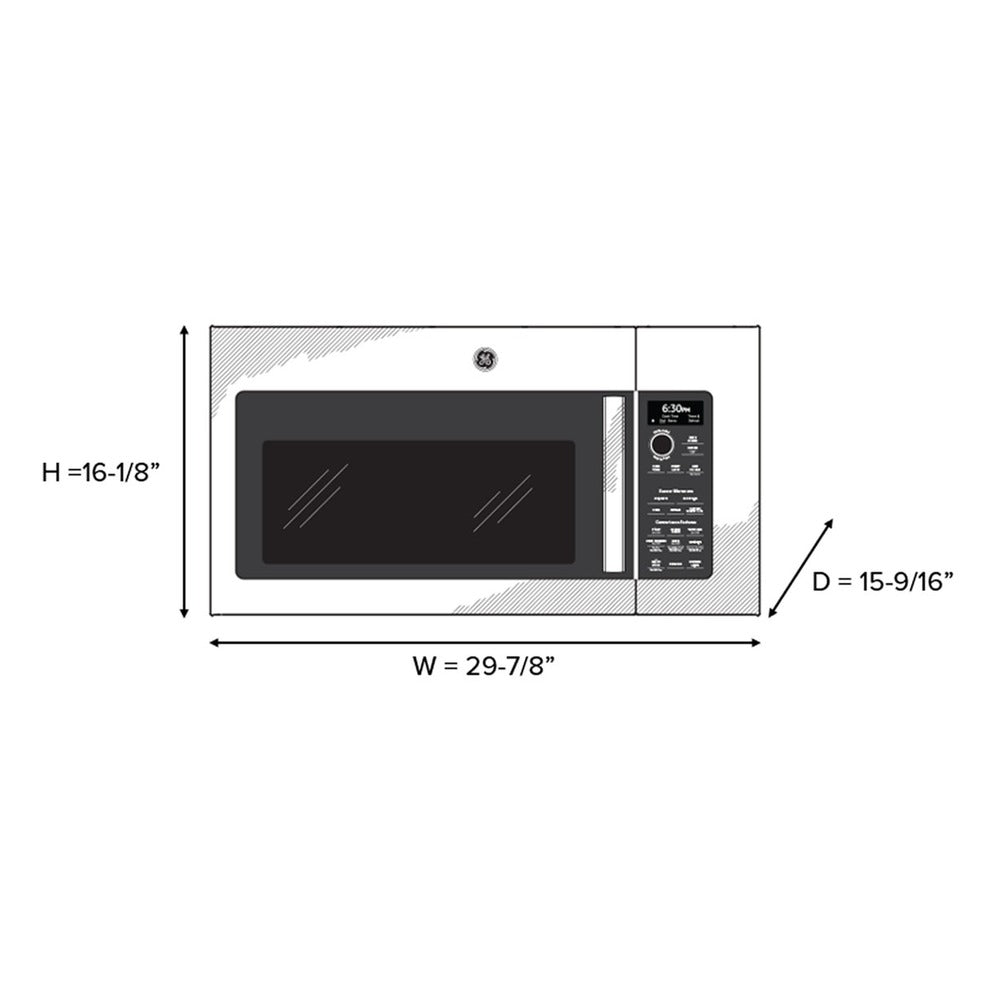 GE Profile GE Profile™ 2.1 Cu. Ft. Over-the-Range Sensor Microwave Oven