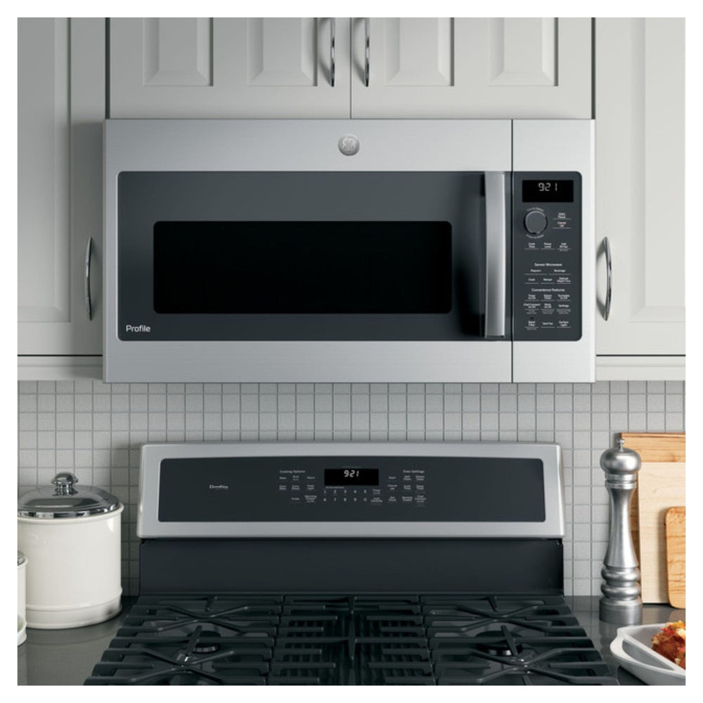 GE Profile GE Profile™ 2.1 Cu. Ft. Over-the-Range Sensor Microwave Oven
